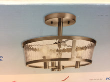 Load image into Gallery viewer, Kichler 38214 Marita 13&quot; Brushed Nickel Glass Semi-Flush Mount Light 810295
