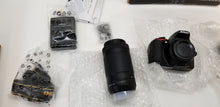 Load image into Gallery viewer, Nikon D5600 24.2MP DSLR Camera w/ 18-55mm f/3.5-5.6G VR &amp; 70-300mm f/4.5-6.3G ED

