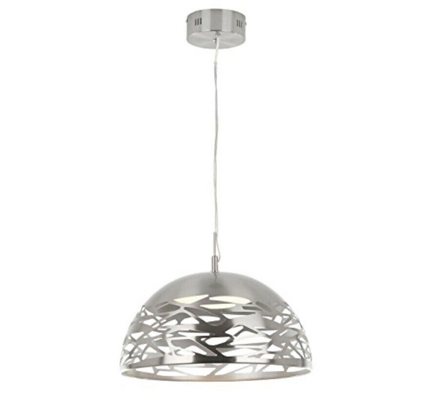 ARTIKA Main Avenue 25-Watt Satin Nickel Integrated LED Pendant AVEM-SS-HD1
