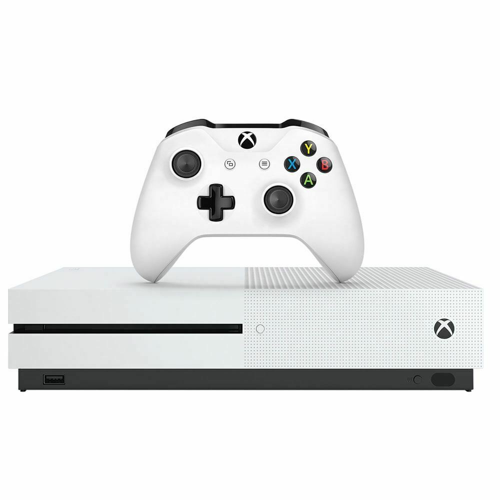 Microsoft Xbox One S 1TB 4K UHD Gaming Console White with Controller