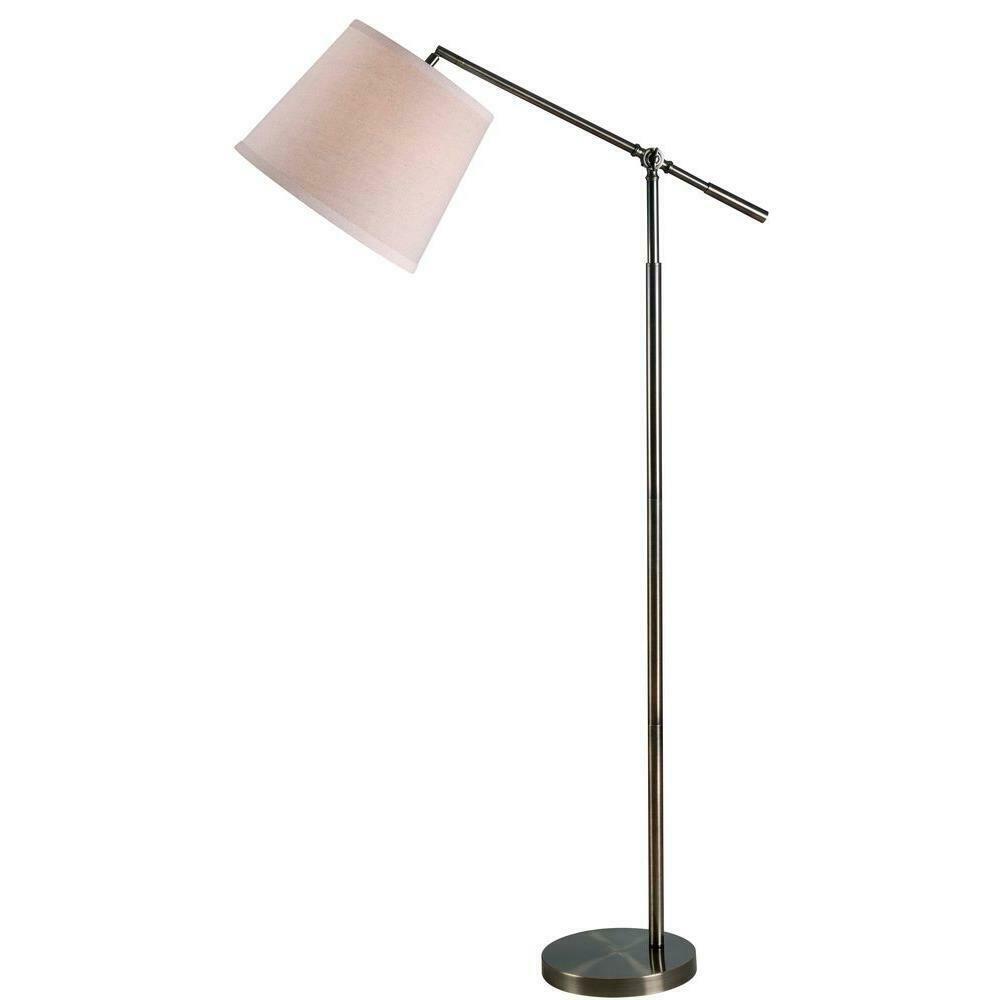Kenroy Home Tilt 61 in. Dark Antique Brass Floor Lamp 32573DAB