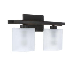 Load image into Gallery viewer, Hampton Bay Ettrick DTH1312A-3 Oil-Rubbed Bronze 2-Light Sconce 624719
