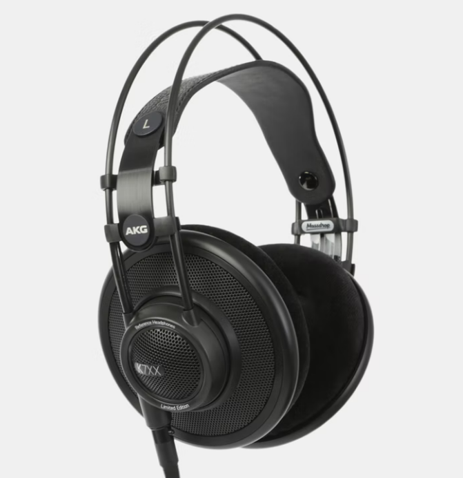 Massdrop X AKG K7XX Audiophile Open-Back Reference Headphones, Black