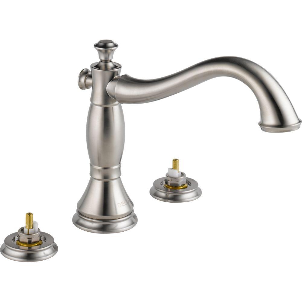 Delta T2797-SSLHP Cassidy Deck-Mount Roman Tub Faucet Trim Kit Only, Stainless