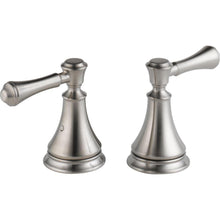 Load image into Gallery viewer, Delta H697SS Cassidy Metal Lever Handles for Roman Tub Faucet Stainless (PAIR)
