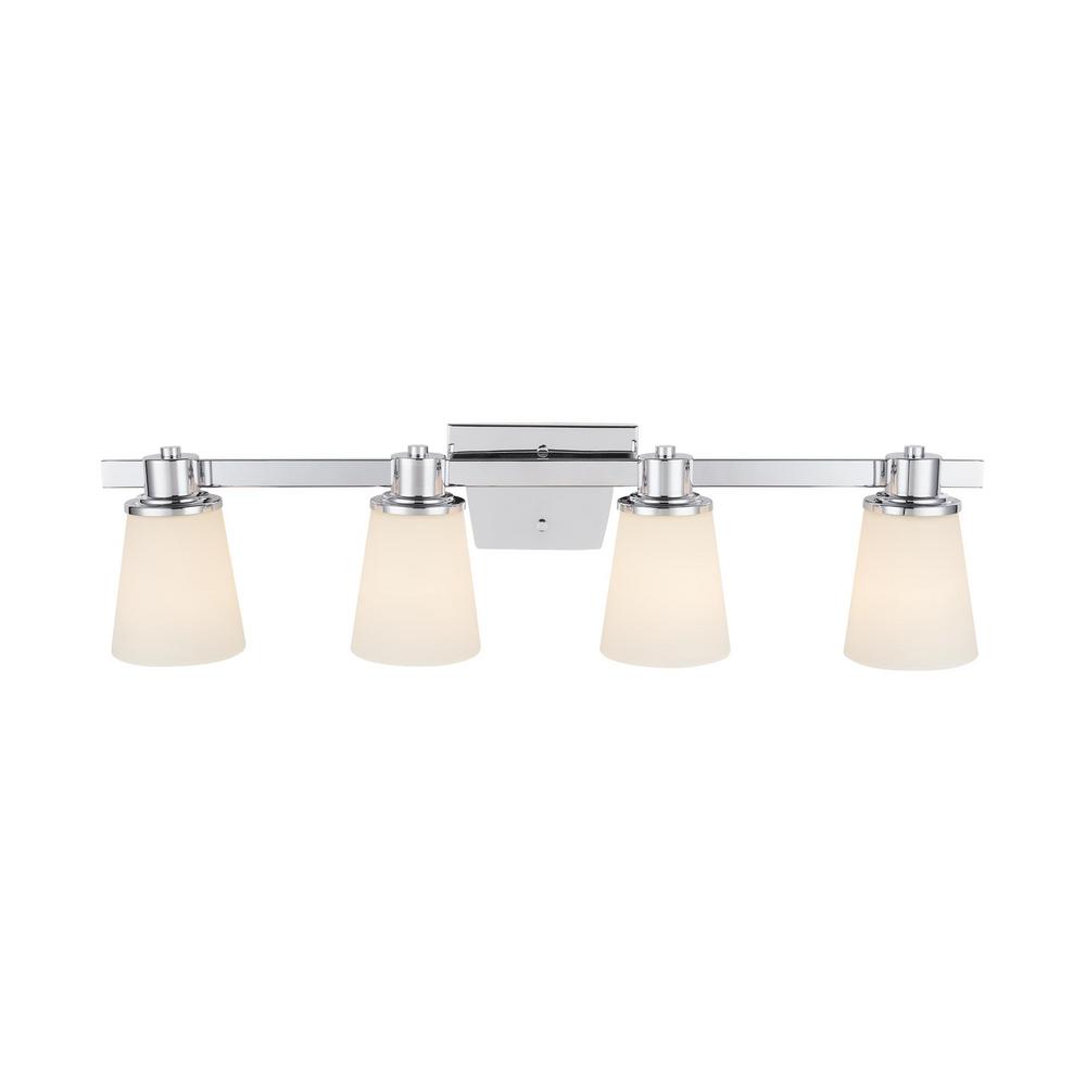 Home Decorators Collection 15344 4-Light Chrome Bath Vanity Light 1001823271