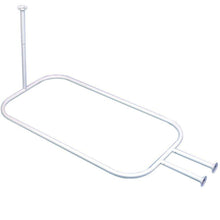 Load image into Gallery viewer, Zenith 34941WW Rustproof 46&quot; Aluminum Hoop Shaped Shower Rod in White
