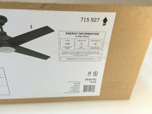 Load image into Gallery viewer, Home Decorators Collection 14726 Mercer 52 in. Matte Black Ceiling Fan 715927
