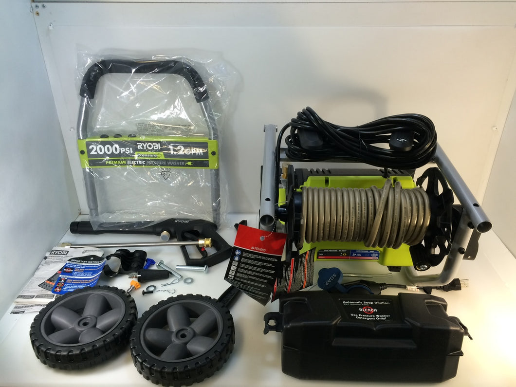 Ryobi RY141900 2,000 PSI 1.2-GPM Electric Pressure Washer