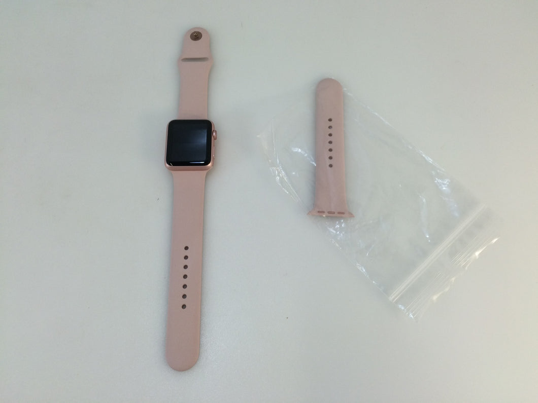 Apple Watch Series 1 MQ112LL/A 42mm Rose Gold Aluminum Case Pink Sport Band