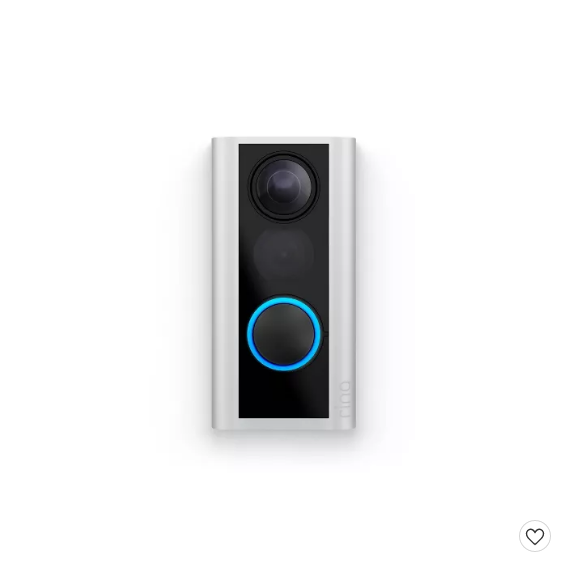 Ring Peephole Cam Battery Powered Video Doorbell 1080p HD Satin Nickel JSCB059