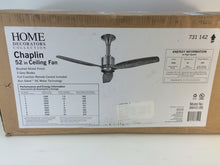 Load image into Gallery viewer, Home Decorators AM443-BN Chaplin 52&quot; Indoor Brushed Nickel Ceiling Fan 731142
