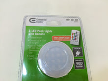 Load image into Gallery viewer, Commercial Electric 3 Lights LED White RGB Puck Light Kit w/ Remote 1001264260
