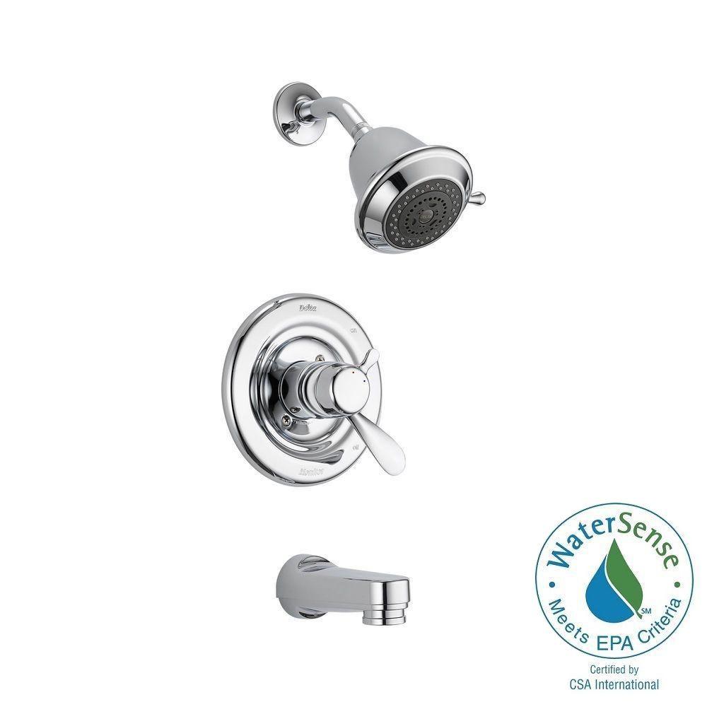 Delta T17430-SOS Innovations 1-Handle Tub and Shower Faucet Trim Kit Chrome