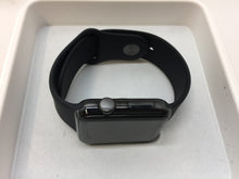 Load image into Gallery viewer, Apple Watch 42mm Space Black Stainless Steel Case Black Sport Band - MLC82LL/A
