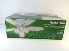Load image into Gallery viewer, Hunter 52087 Hatherton 46&quot; Indoor White Ceiling Fan with Light Kit
