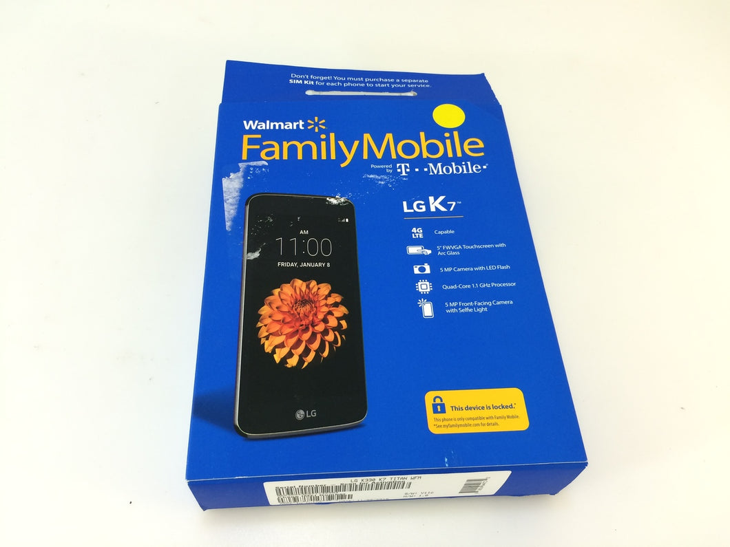 LG K330 K7 T-Mobile Locked Cellphone (Titan)