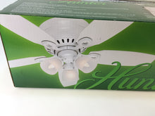 Load image into Gallery viewer, Hunter 52087 Hatherton 46&quot; Indoor White Ceiling Fan with Light Kit
