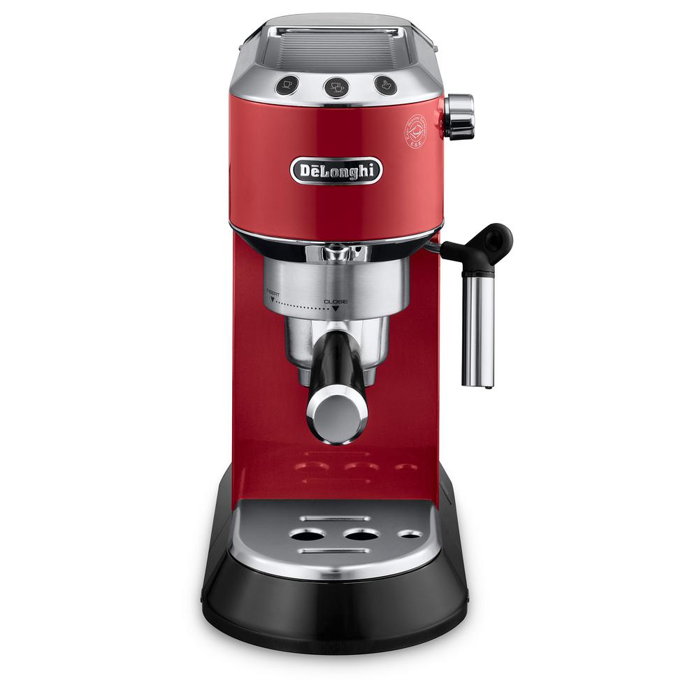 DeLonghi EC680R Dedica Pump 4 Cups Espresso Machine - Red