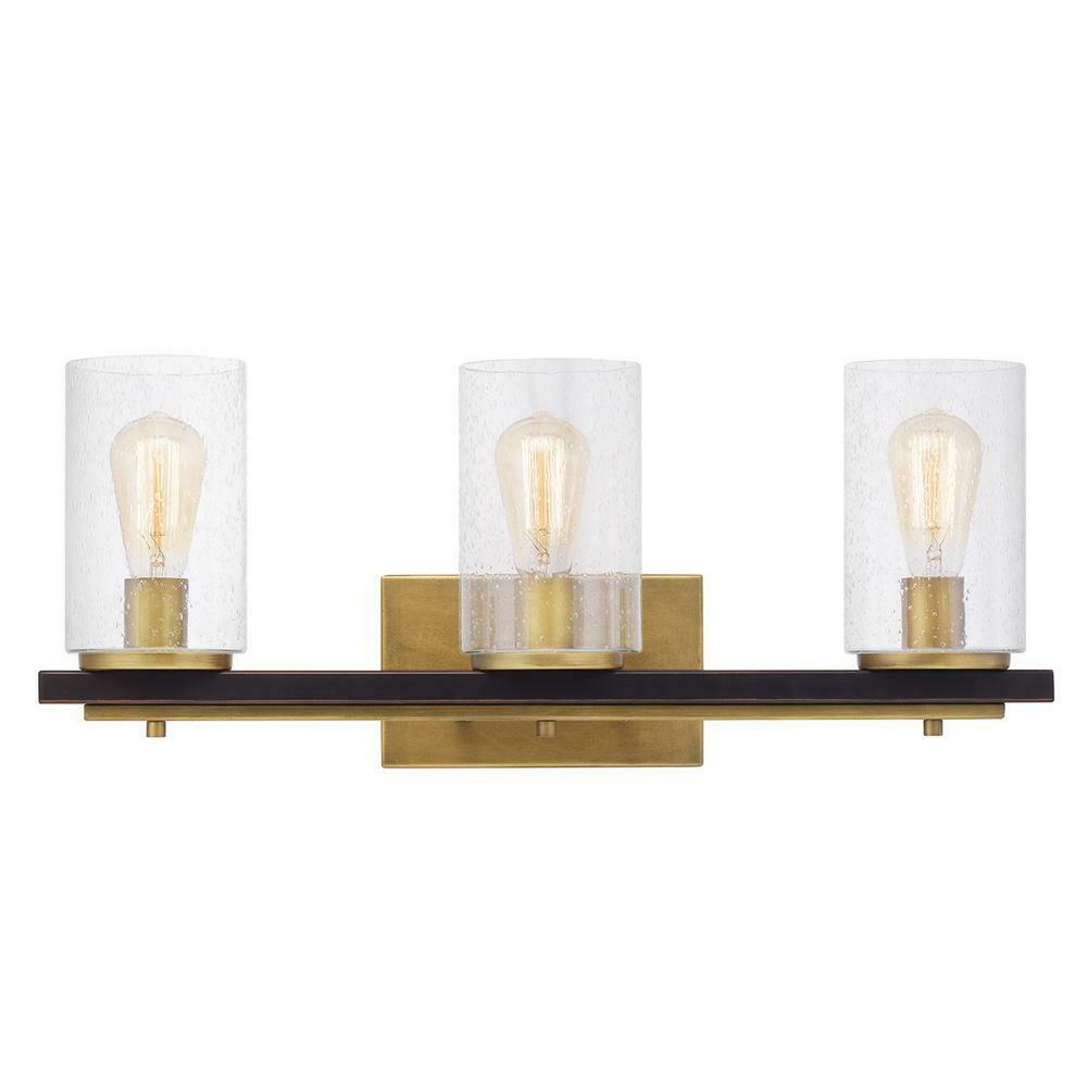 Home Decorators Boswell Quarter 3-Light Vintage Brass Vanity Light 7979HDCVBDI