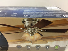 Load image into Gallery viewer, Harbor Breeze 40689 Centreville 42&quot; Brushed Nickel Flush Mount Ceiling Fan
