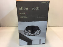 Load image into Gallery viewer, allen+roth B10043 Yordan 15&quot; Aged Bronze Standard Flush Mount Light 806021

