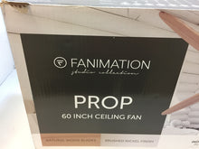 Load image into Gallery viewer, Fanimation LP8323LBN Studio Prop 60&quot; Brushed Nickel Downrod Mount Ceiling Fan
