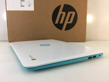 Load image into Gallery viewer, Hp Chromebook 14-ak030nr 14&quot; Intel Celeron N2840 2.16Ghz 4GB 16GB eMMC Blue
