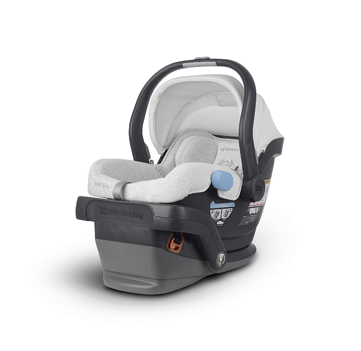 UPPAbaby MESA Infant Car Seat with Base - Bryce (White and Grey Marl) 