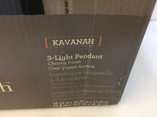 Load image into Gallery viewer, allen + roth B10112 Kavanah 10.55&quot; Chrome Single Crystal Bell Pendant 0810114

