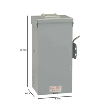 Load image into Gallery viewer, GE TC10324R Non-Fusible Emergency Power Transfer Switch 240 Volt AC 200 Amp

