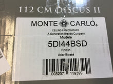 Load image into Gallery viewer, Monte Carlo 5DI44BSD Discus II 44&quot; Brushed Steel Ceiling Fan
