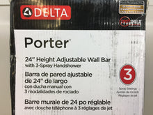 Load image into Gallery viewer, Delta 75806OB Porter 3-Spray Wall Bar Shower Kit in Oil Rubbed Bronze
