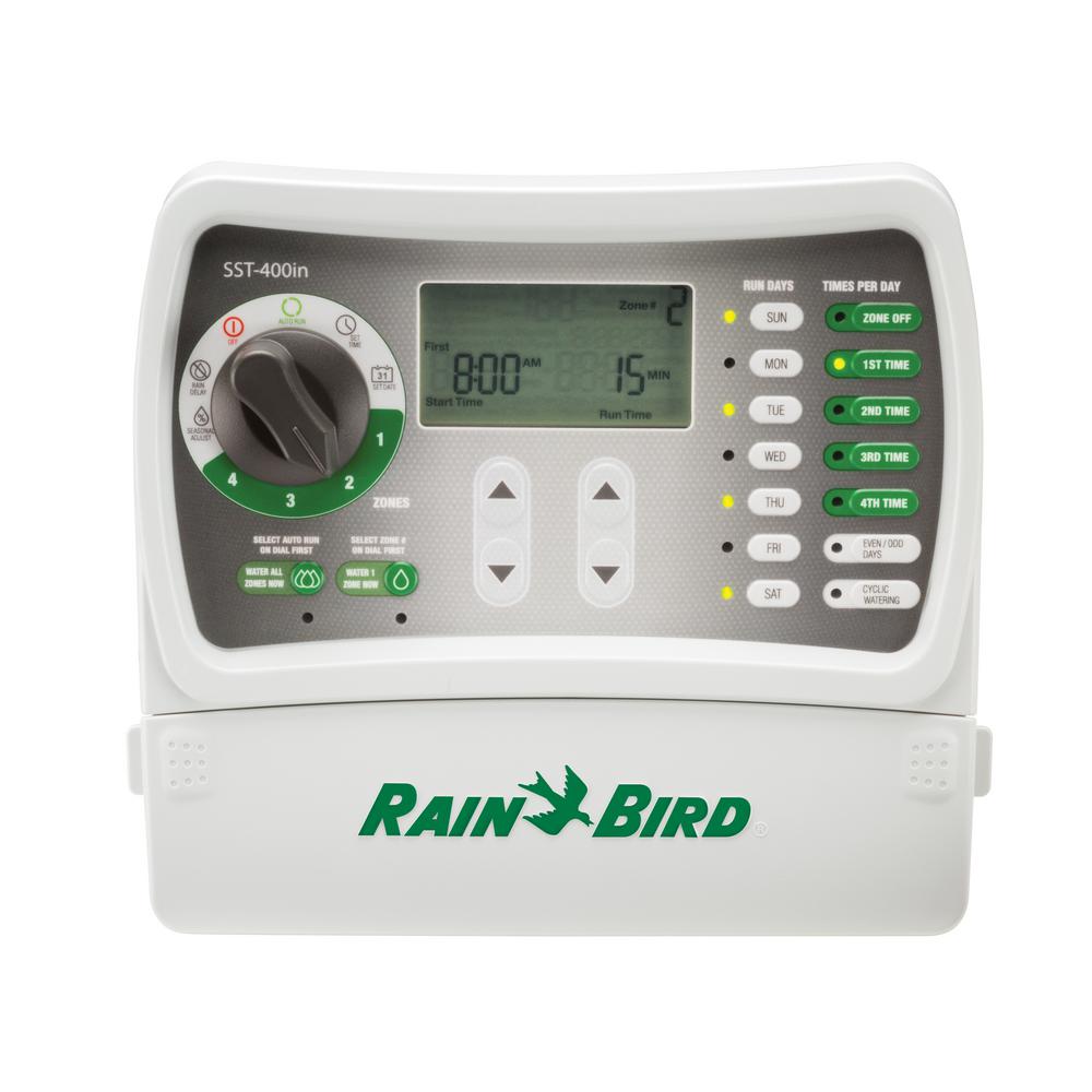 Rain Bird SST-400in 4-Station Indoor Simple-To-Set Irrigation Timer