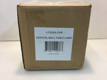 Load image into Gallery viewer, Elegant Designs LT1026-CHR 8 in. Chrome and Crystal Ball Table Lamp
