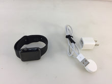 Load image into Gallery viewer, Apple Watch 42mm Stainless Steel Sapphire Crystal Case Black Band MJ3V2LL/A
