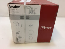 Load image into Gallery viewer, Pfister LF-048-CB0C Avalon 4&quot; Centerset 2-Handle Bathroom Faucet, Chrome
