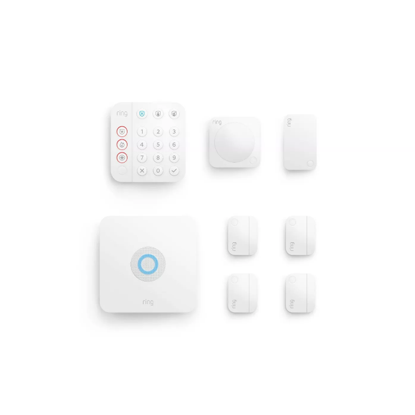 Ring Alarm 8-Piece Security Kit - White (4K18SZ-0EN0)