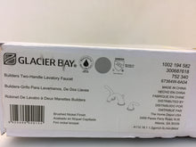 Load image into Gallery viewer, Glacier Bay 67364W-6A04 Builders 8&quot; Widespread Bath Faucet Brushed Nickel
