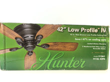 Load image into Gallery viewer, Hunter 51061 Low Profile IV 42 in. Indoor New Bronze Ceiling Fan
