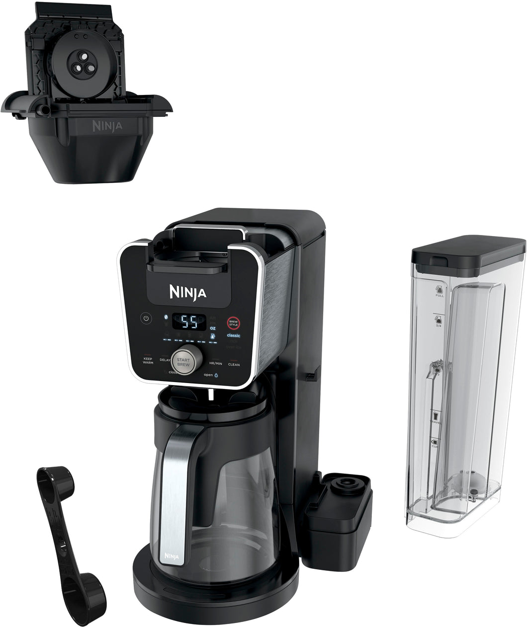 Ninja CFP201 DualBrew 12-Cup with K-Cup Compatible Drip Coffee Maker
