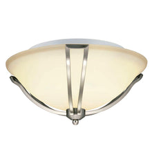 Load image into Gallery viewer, Hampton Bay 15700-018 Gambit 17 in. 3-Light Satin Nickel Flushmount

