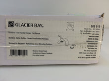 Load image into Gallery viewer, Glacier Bay 461-5004 Builders 2Handle DeckMount Roman Tub Faucet Brushed Nickel
