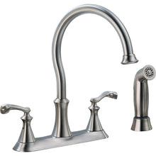 Load image into Gallery viewer, Delta 21925LF-SS Vessona 2-Handle Standard Sprayer Kitchen Faucet in Stainless
