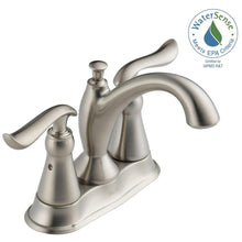 Load image into Gallery viewer, Delta 2594-SSMPU-DST Linden 4&quot; Centerset 2-Handle Bathroom Faucet
