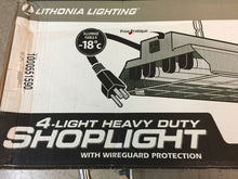 Load image into Gallery viewer, Lithonia Lighting 1284GRD RE 4-Light Grey Heavy-Duty Shop Light 208R5Y
