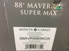 Load image into Gallery viewer, Monte Carlo 3MAVR88BSKOA Maverick Super Max 88&quot; Brushed Steel Ceiling Fan

