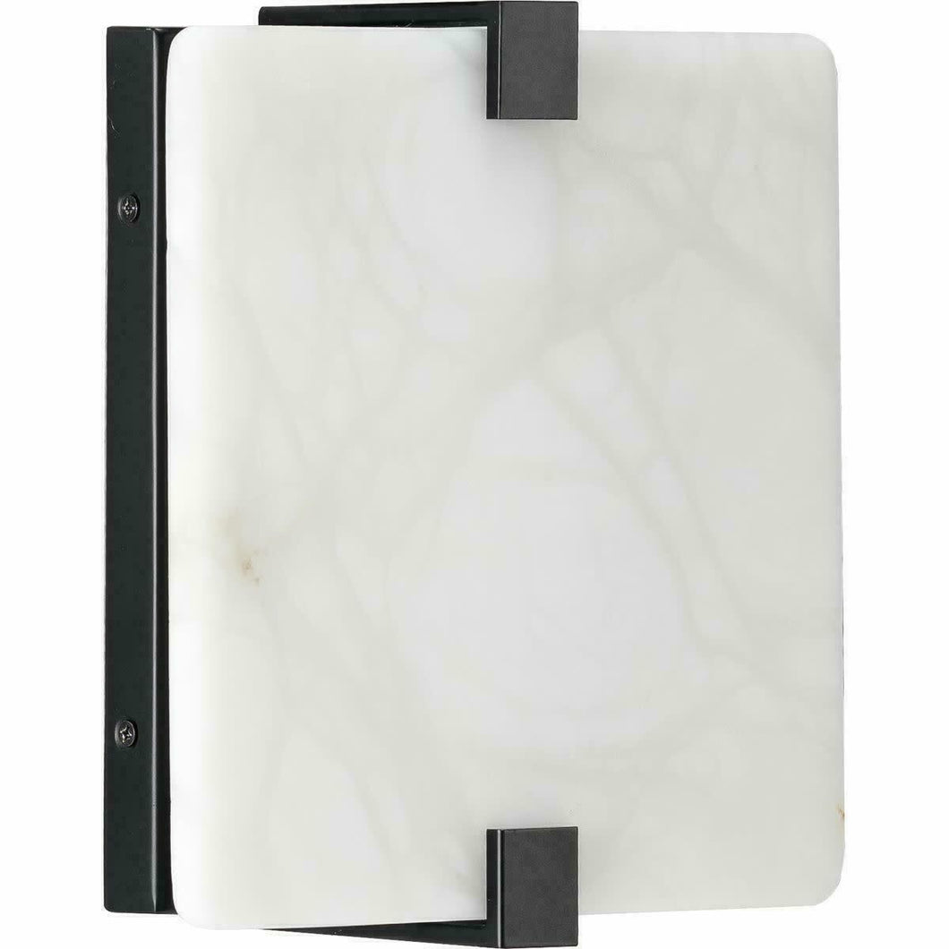 Progress Lighting LED Alabaster Stone Sconce Black ADA Wall Sconce P710081-031