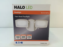 Load image into Gallery viewer, Halo FT1850LWH White Outdoor Integrated LED Dual Head Flood Light
