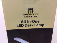 Load image into Gallery viewer, Normande Lighting GP5-3268 18&quot; White All-in-1 LED Desk Lamp with Digital Clock
